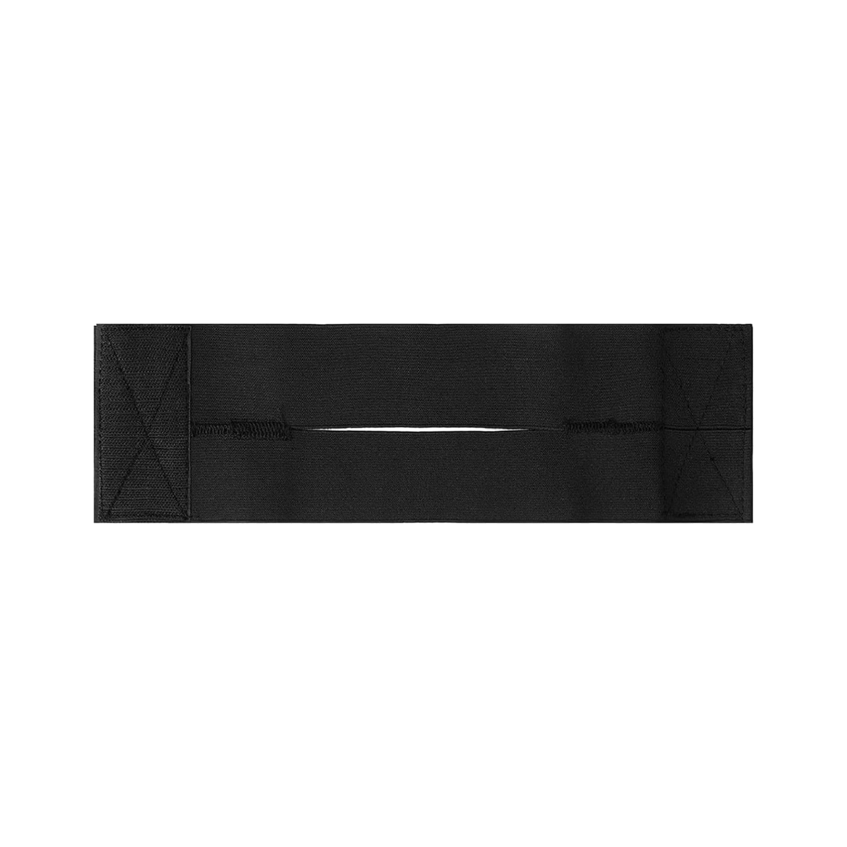Black adjustable baseball glove wrap for shaping a glove pocket overnight
