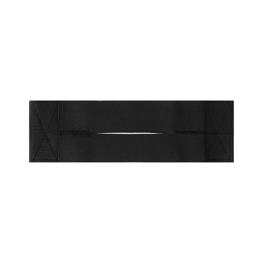 Black adjustable baseball glove wrap for shaping a glove pocket overnight
